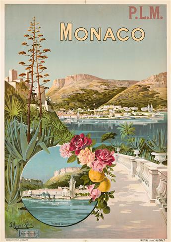 F. HUGO D'ALÉSI (1849-1906). MONACO. Circa 1900. 42x29¾ inches, 106¾x75½ cm. F. Hermet, Paris.                                                   